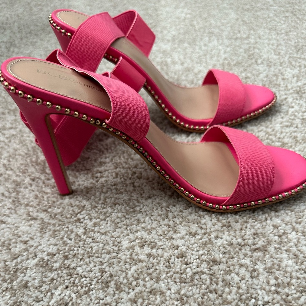 Pink High Heeled Sandals by BCBGeneration